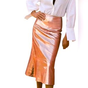 TUCKERNUCK X INDIA HICKS

Gold Metallic London Skirt